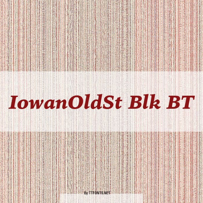 IowanOldSt Blk BT example